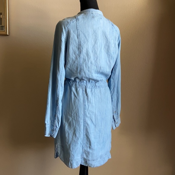 Lou & grey Long Sleeve Chambray Wrap Dress - Picture 8 of 8